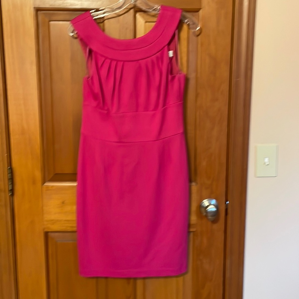 Trina Turk Los Angeles Fusia Knit Luned Dress